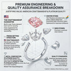 🚨 90% OFF TODAY: The "Rosalie" Handcrafted Statement Ring: Platinum-Plated Finger-Slimming Design | 10ct Pink Diamond Alternative