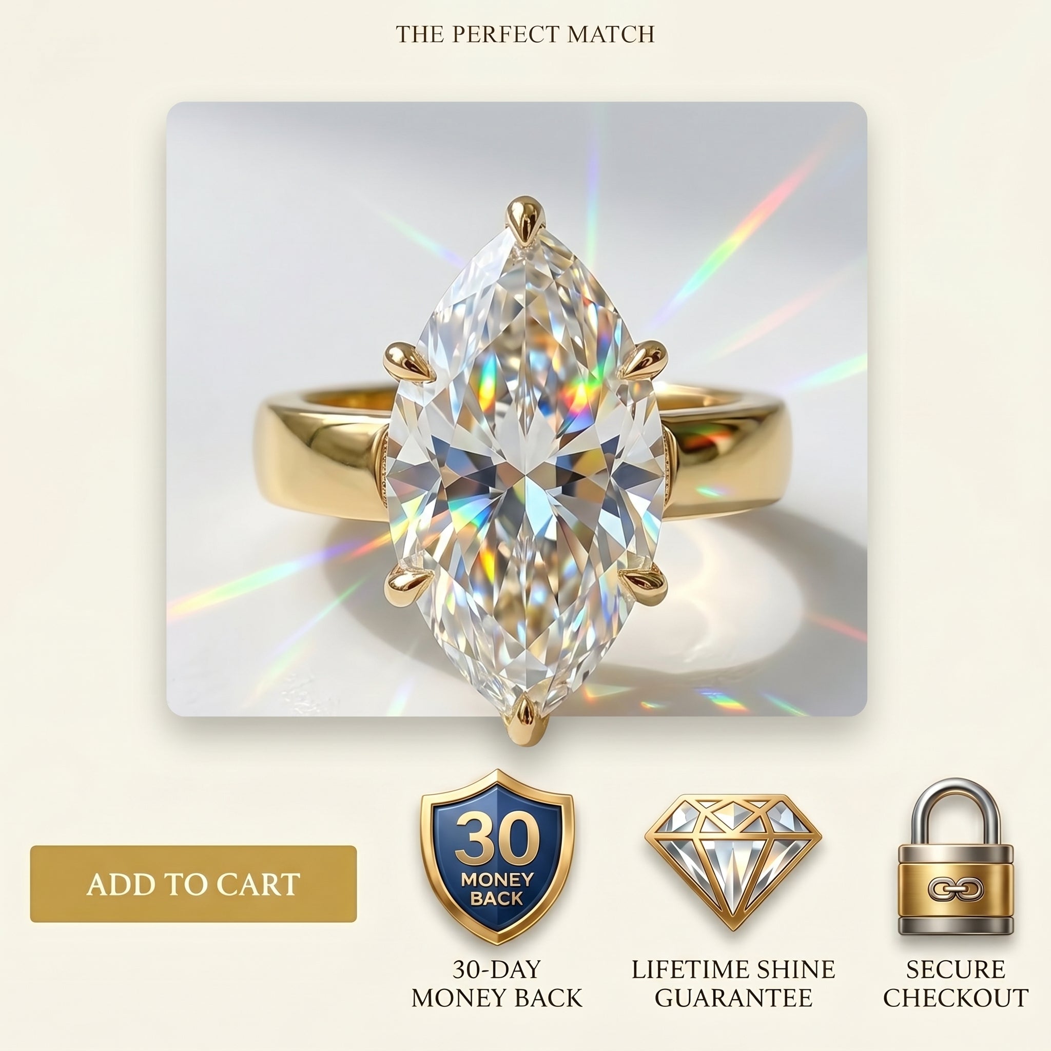 🚨 80% OFF TODAY: The 7ct Marquise "Duchess" Comfort Ring