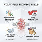🚨 90% OFF TODAY: The "Rosalie" Handcrafted Statement Ring: Platinum-Plated Finger-Slimming Design | 10ct Pink Diamond Alternative