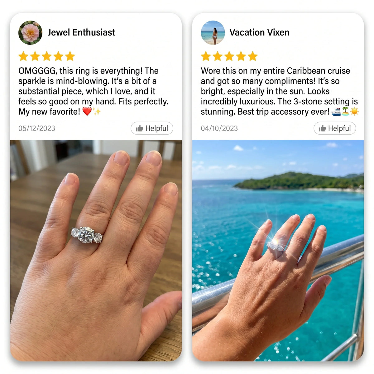 LAST DAY Sale 🔓 80% OFF The Flawless 4-Carat Trinity Ring - Outshines Diamonds, Zero Guilt