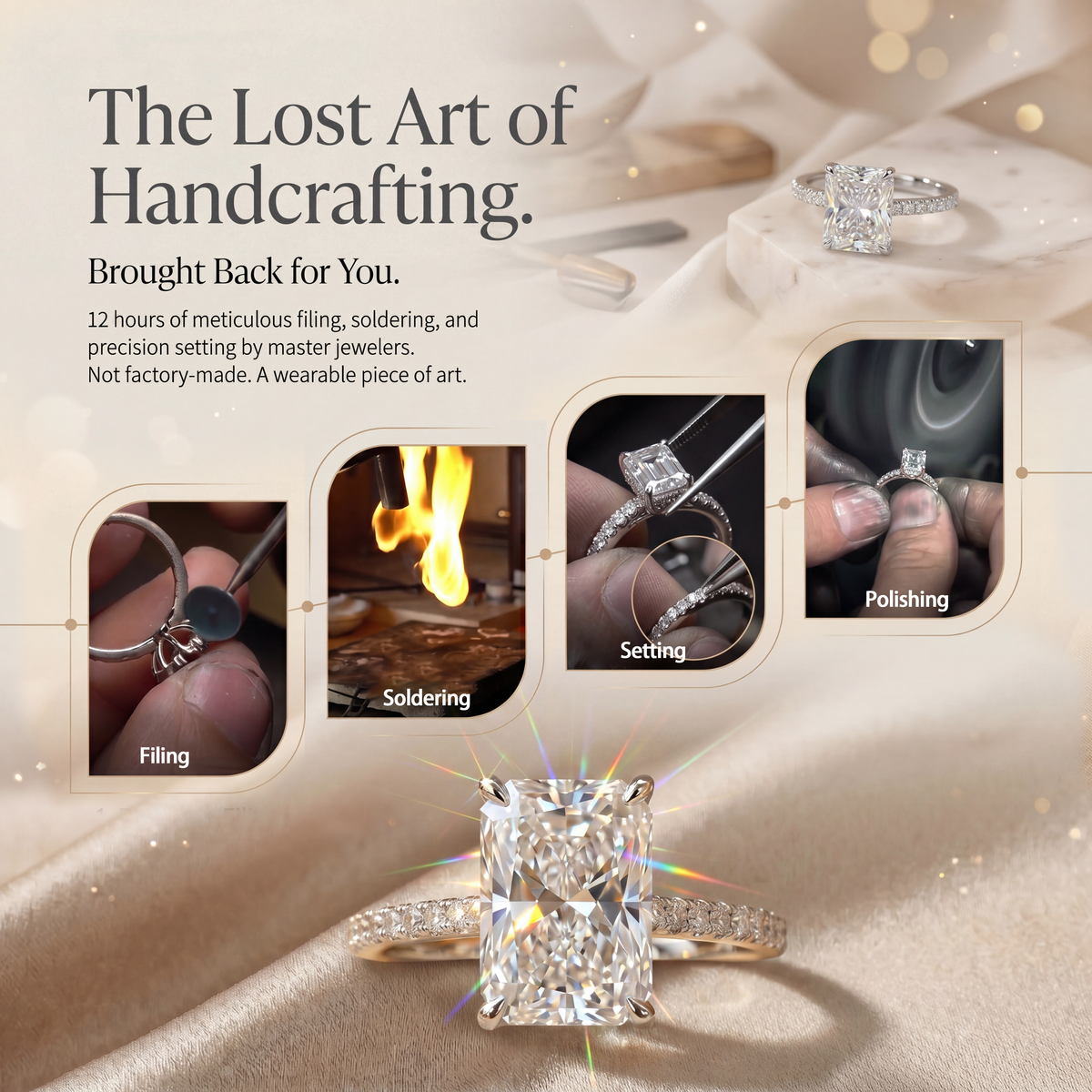 🔥90% OFF Last Day Sale The Youth-Revival Radiant Ring - Effortless Elegance, Slimmer Hands