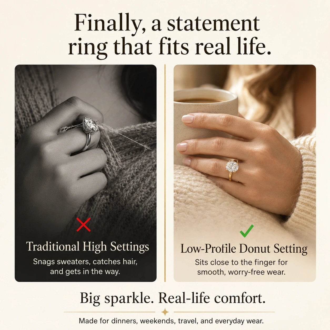 The Monte Carlo™ 6.09ct Oval Ring — Bigger Sparkle & Elegant Hands| Last Day Sale-90% OFF🔥