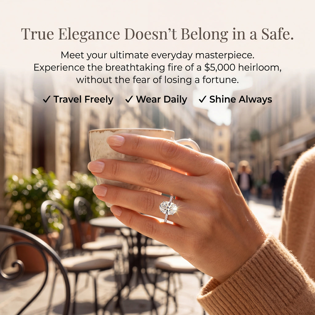 The Riviera Oval™ | 2.39ct Flawless Travel Ring | 90% OFF VIP Sale Only Today