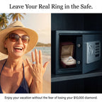 🚨 90% OFF TODAY: The "Serenity Riviera" Handcrafted Travel Ring: Solid 925 Silver Platinum Finish | Flawless 3.5ct Diamond Alternative