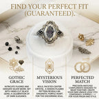 Timeless Vintage Silver Crystal Moth Statement Ring for Women — Last Day Sale-90% OFF🔥