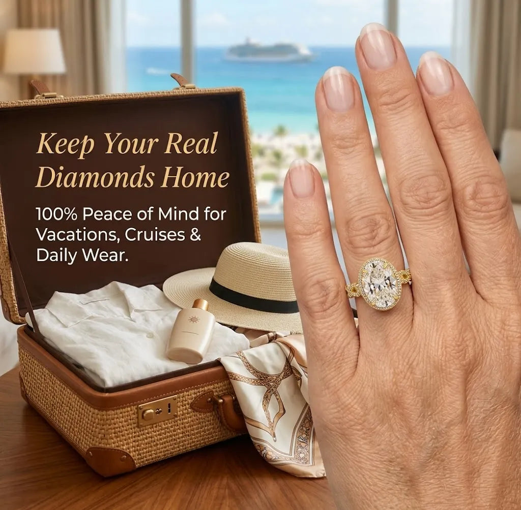 The Perfect Travel Ring: 1-6ct Oval Cut Twist Simulated Diamond Ring | Last Day Sale-90% OFF🔥