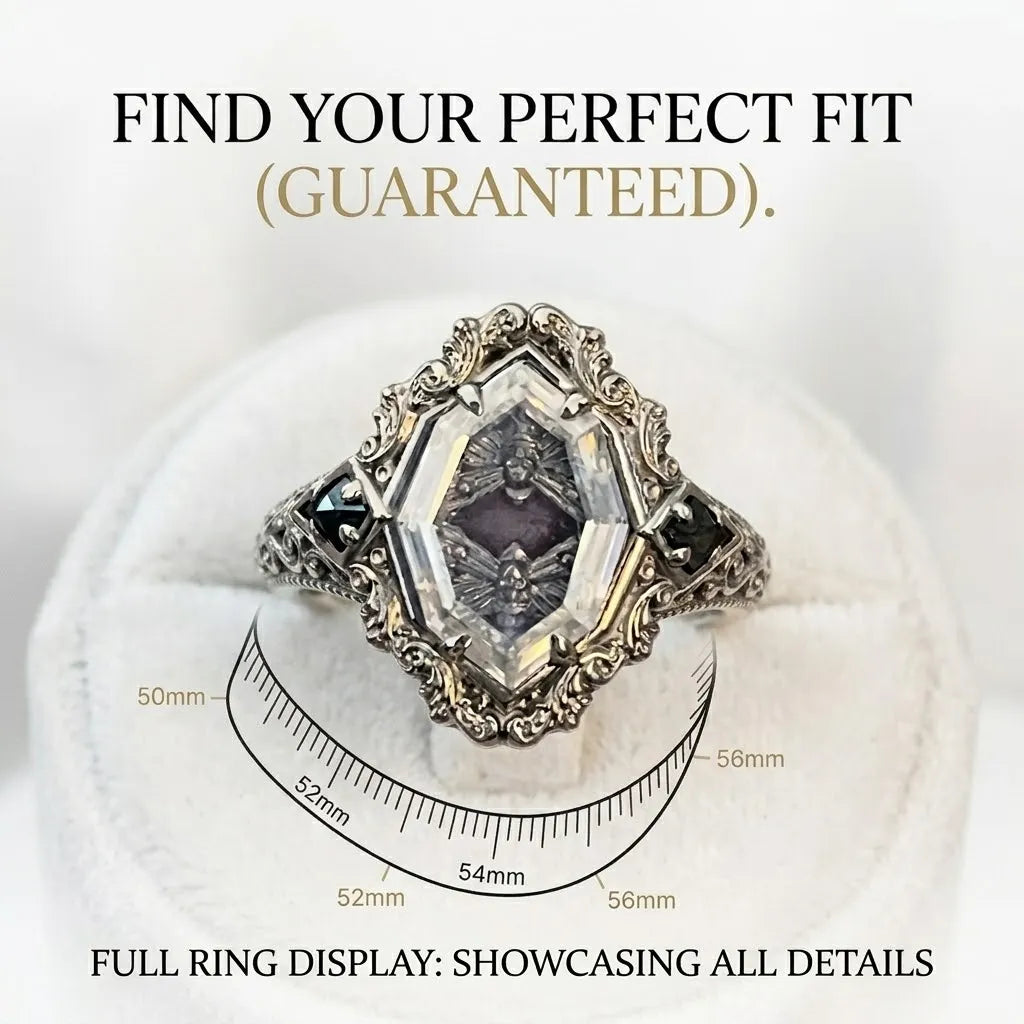 Timeless Vintage Silver Crystal Moth Statement Ring for Women — Last Day Sale-90% OFF🔥