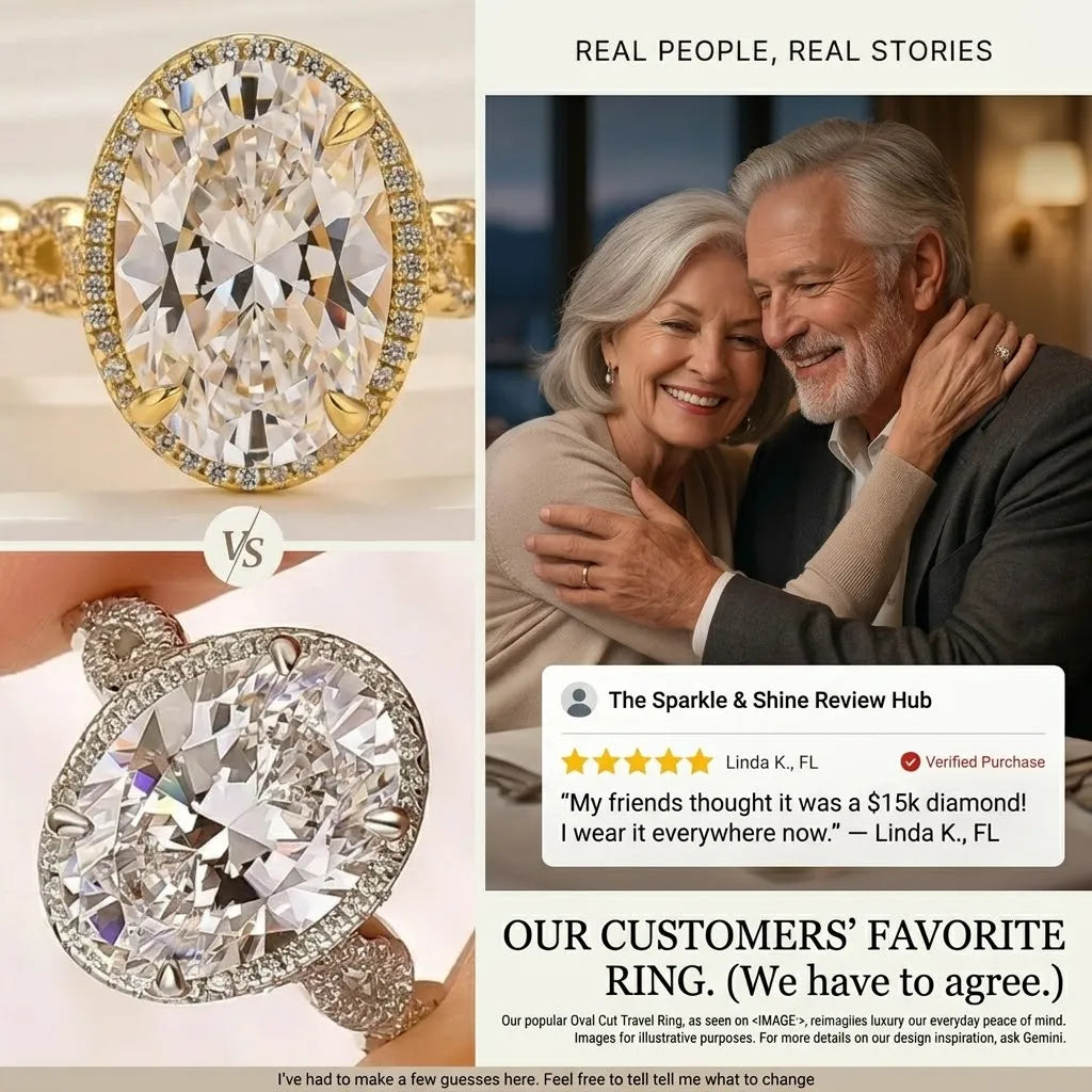 The Perfect Travel Ring: 1-6ct Oval Cut Twist Simulated Diamond Ring | Last Day Sale-90% OFF🔥