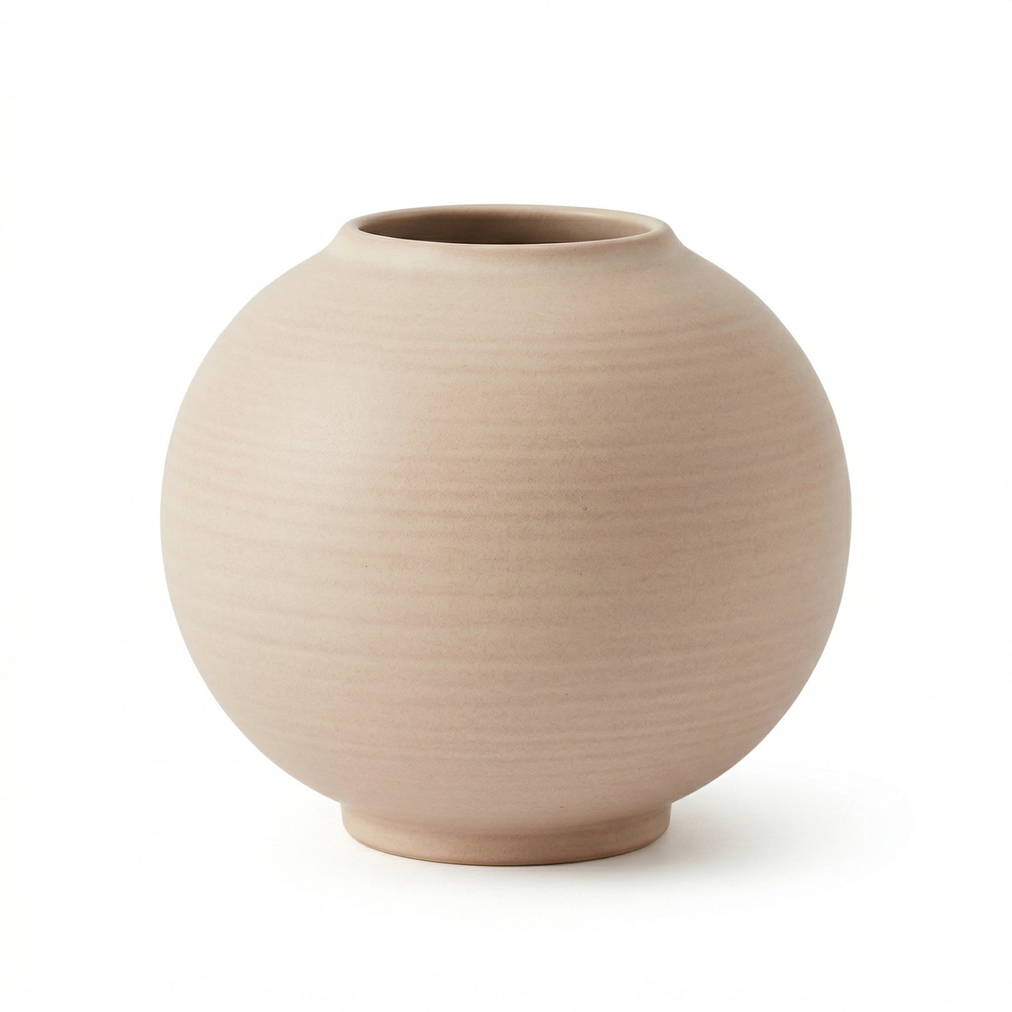 Minimalist Round Ceramic Vase