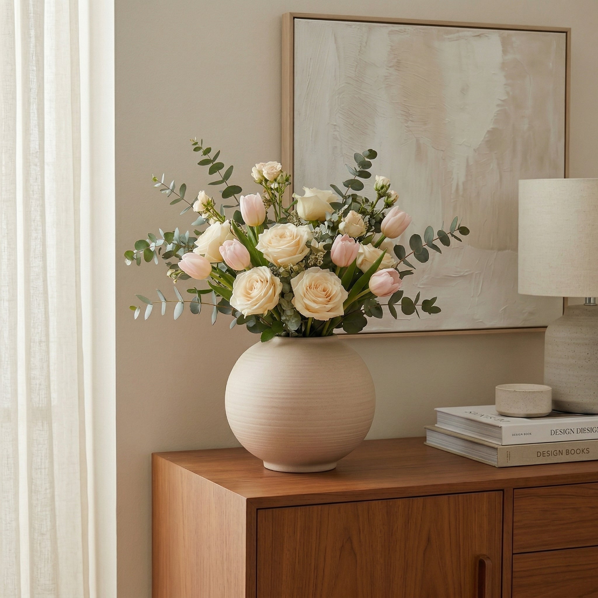 Minimalist Round Ceramic Vase