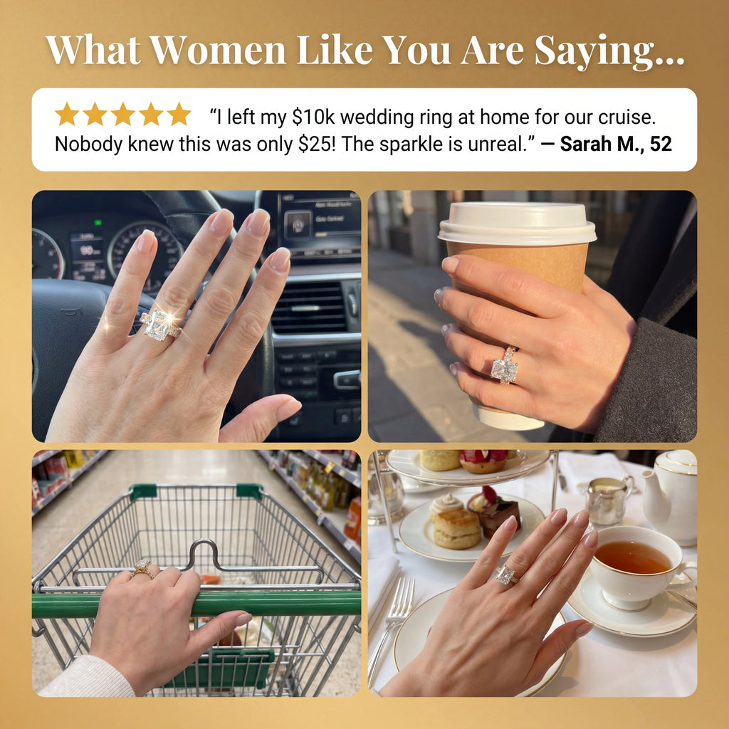 Viral Restock! 🚨 80% OFF The 5.51ct Radiant Illusion Ring - Elongates Fingers, Flawless $8k Look