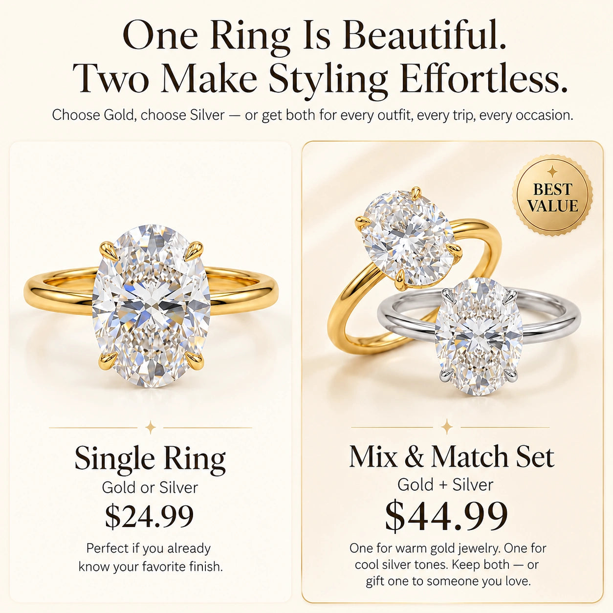 The Monte Carlo™ 6.09ct Oval Ring — Bigger Sparkle & Elegant Hands| Last Day Sale-90% OFF🔥