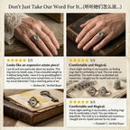 Timeless Vintage Silver Crystal Moth Statement Ring for Women — Last Day Sale-90% OFF🔥