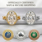 The Perfect Travel Ring: 1-6ct Oval Cut Twist Simulated Diamond Ring | Last Day Sale-90% OFF🔥