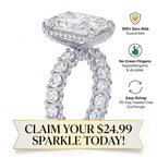 Viral Restock! 🚨 80% OFF The 5.51ct Radiant Illusion Ring - Elongates Fingers, Flawless $8k Look