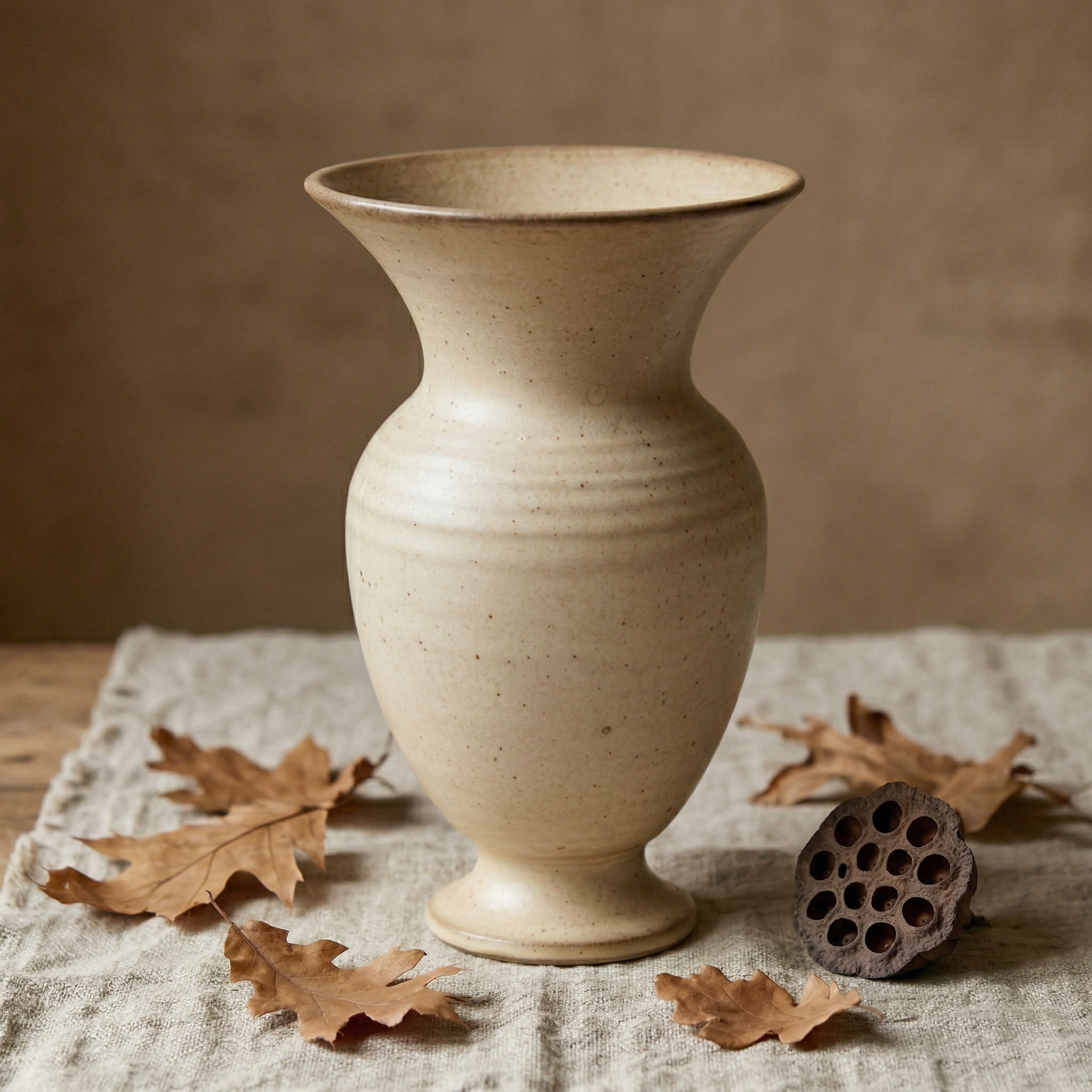 Classic Flared Ceramic Vase