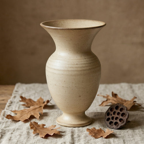 Classic Flared Ceramic Vase