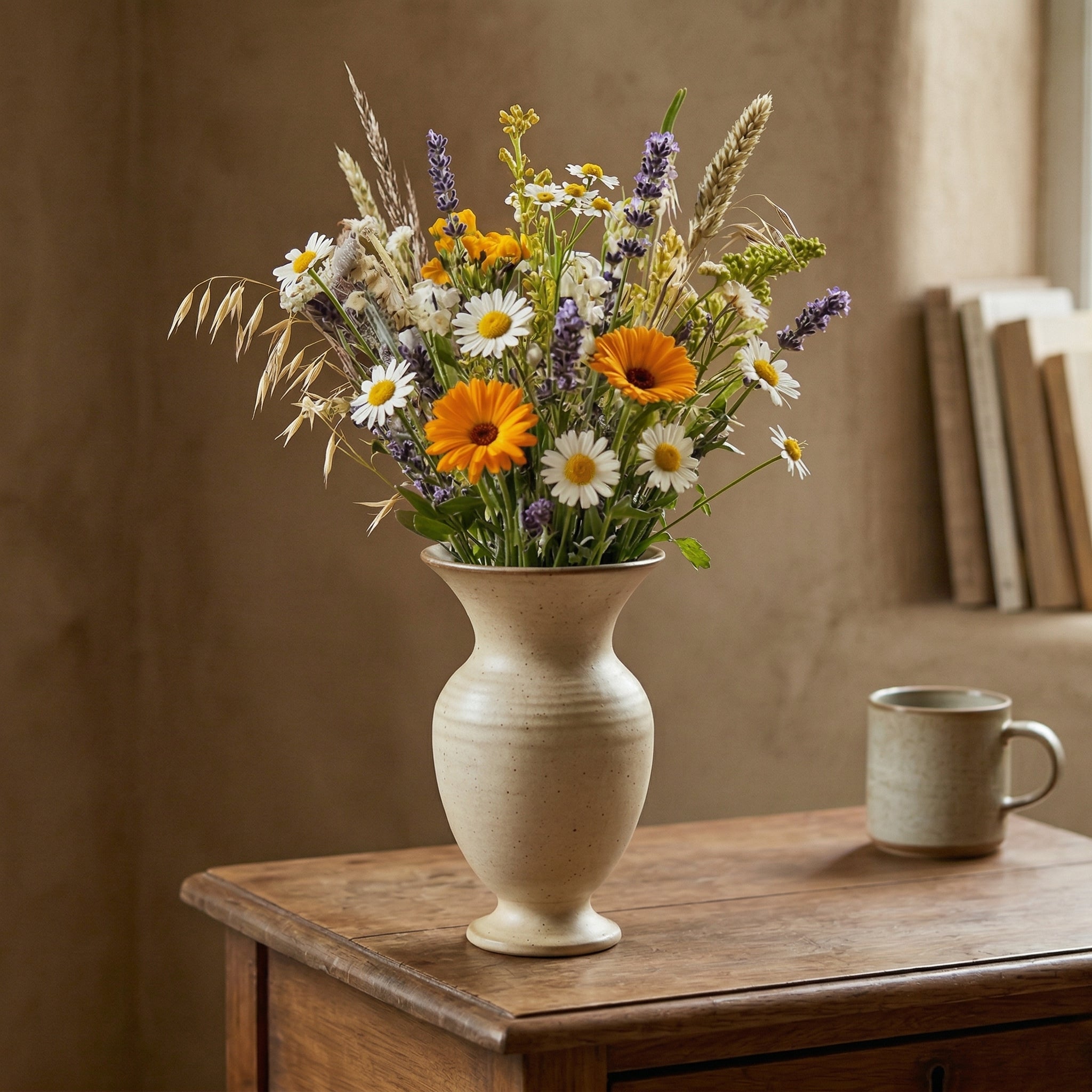 Classic Flared Ceramic Vase