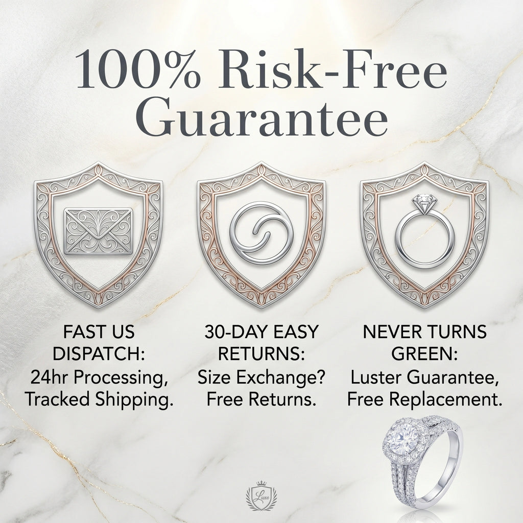 🚨 90% OFF TODAY: The "Serenity Riviera" Handcrafted Travel Ring: Solid 925 Silver Platinum Finish | Flawless 3.5ct Diamond Alternative