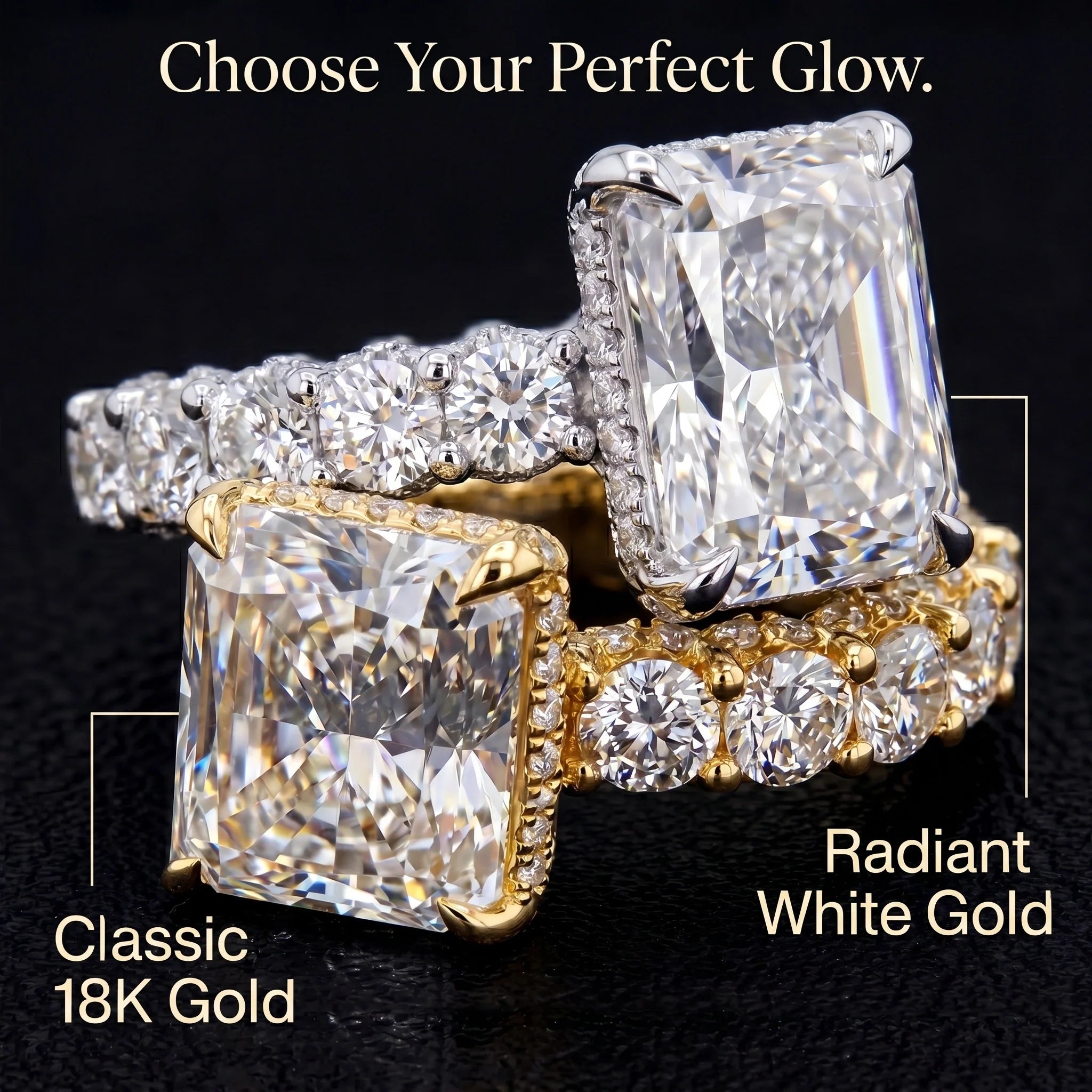 Viral Restock! 🚨 80% OFF The 5.51ct Radiant Illusion Ring - Elongates Fingers, Flawless $8k Look