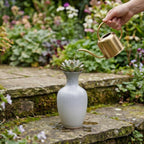 Textured Gradient Ceramic Vase