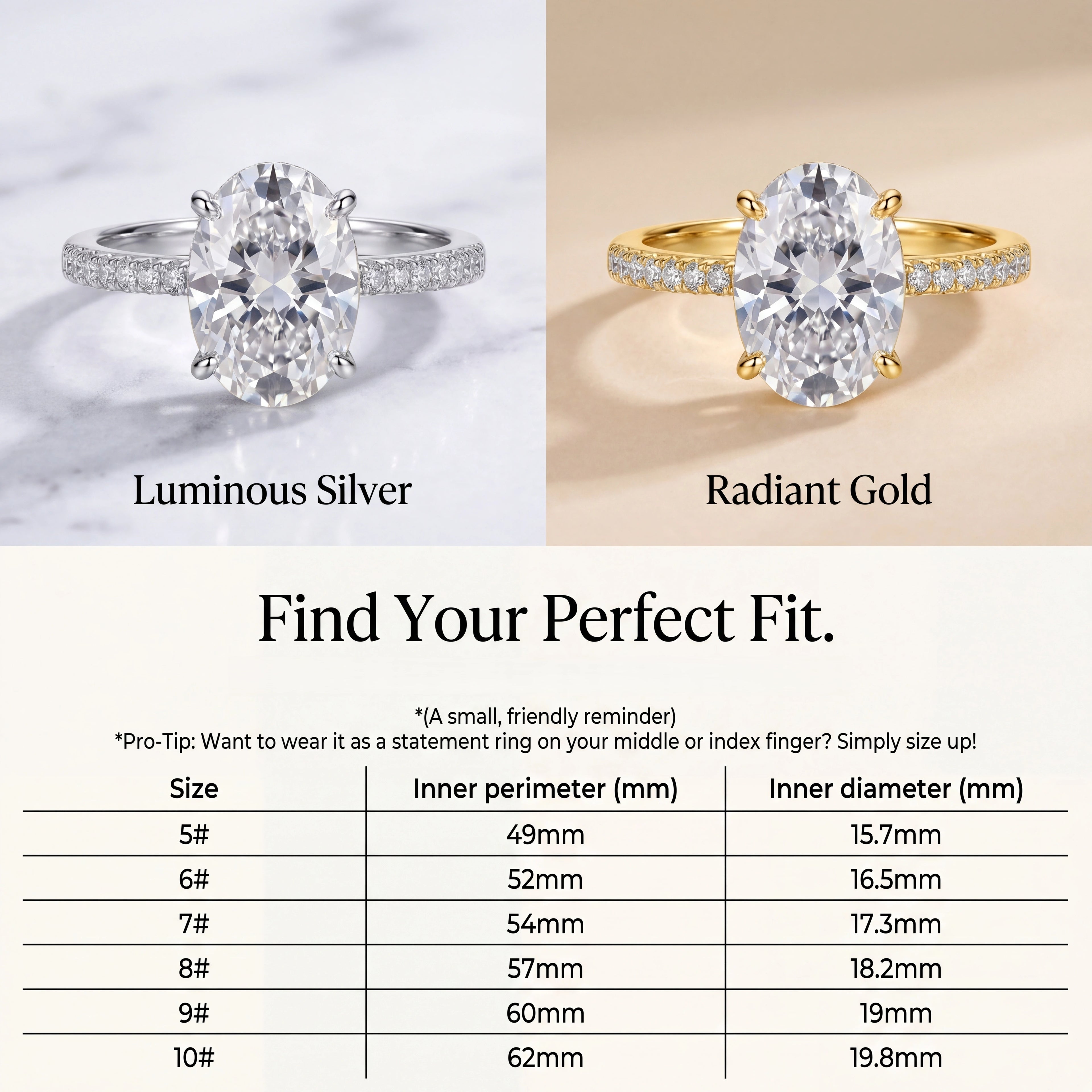 The Riviera Oval™ | 2.39ct Flawless Travel Ring | 90% OFF VIP Sale Only Today