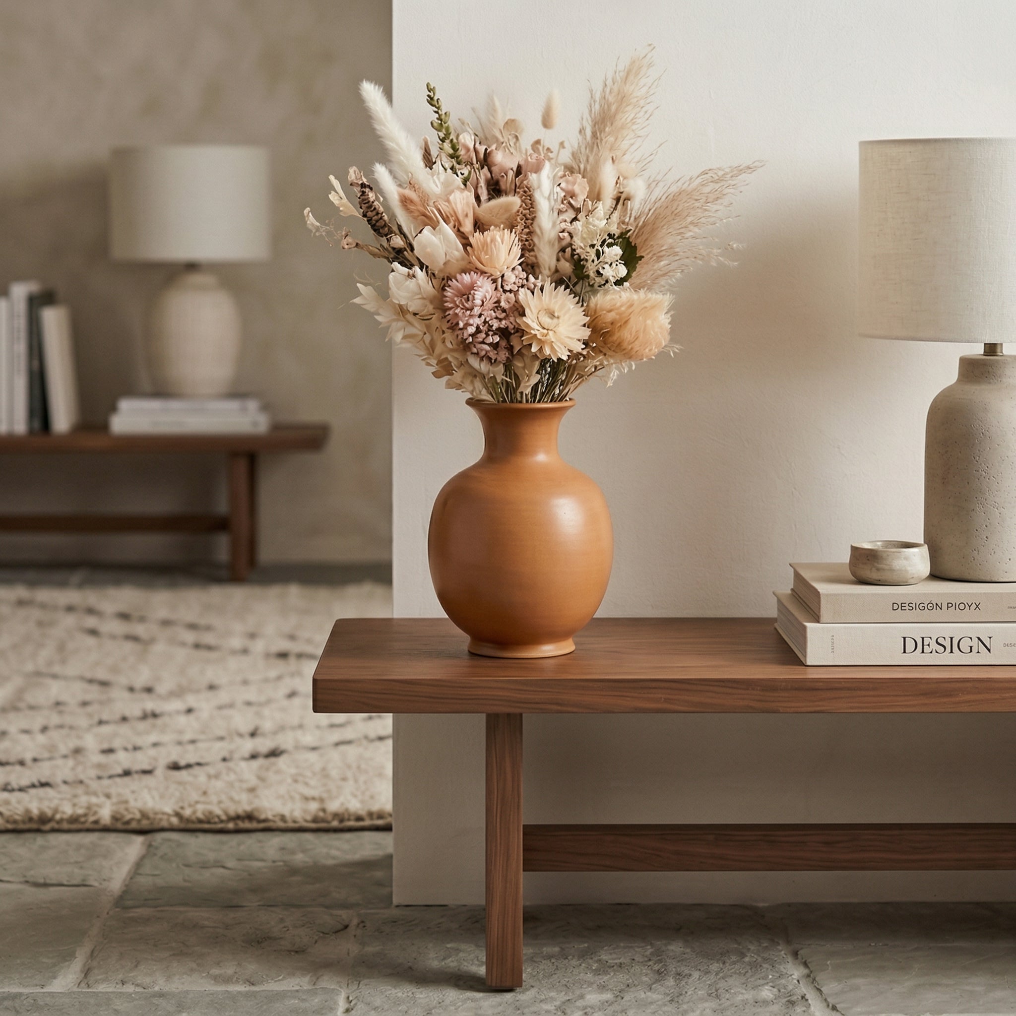 Rustic Brown Ceramic Decorative Vase