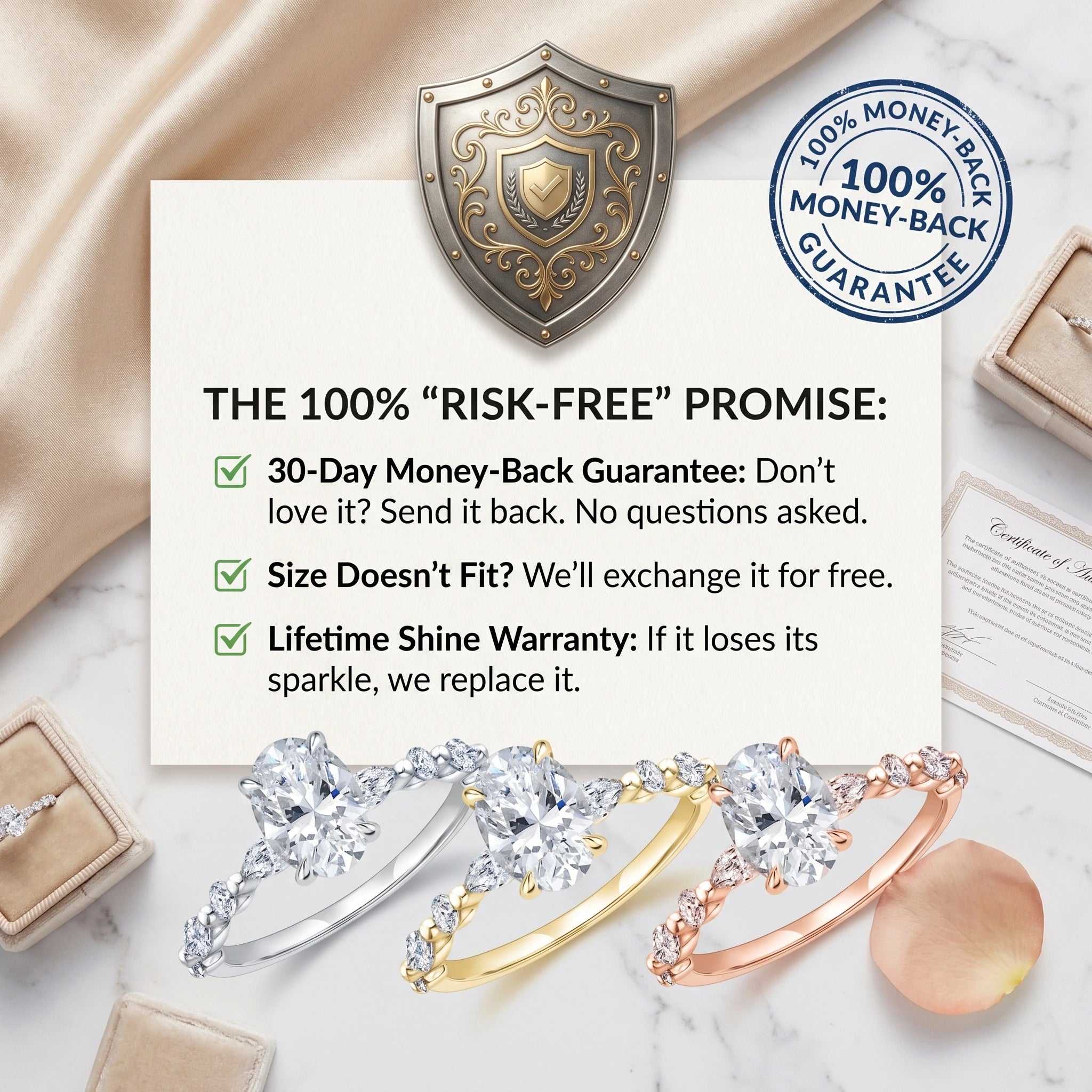 Last Day Sale-90% OFF🔥 The 3CT Oval Upgrade Ring — Longer-Looking Fingers & Everyday Comfort