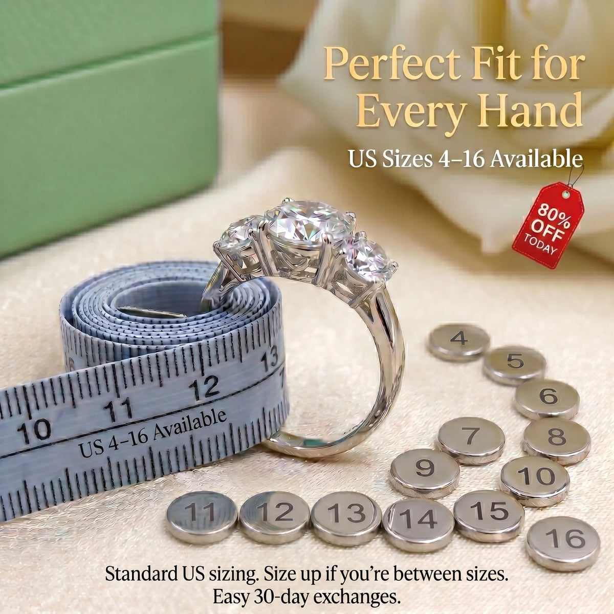 LAST DAY Sale 🔓 80% OFF The Flawless 4-Carat Trinity Ring - Outshines Diamonds, Zero Guilt