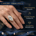 🚨 80% OFF TODAY: The 7ct Marquise "Duchess" Comfort Ring