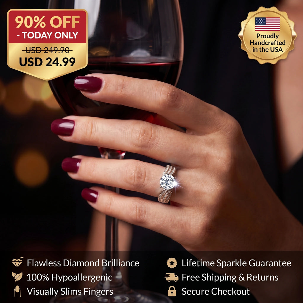 🚨 90% OFF TODAY: The 7ct Brilliant Round "Duchess" Comfort Ring