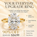 The Monte Carlo™ 6.09ct Oval Ring — Bigger Sparkle & Elegant Hands| Last Day Sale-90% OFF🔥