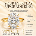 The Monte Carlo™ 6.09ct Oval Ring — Bigger Sparkle & Elegant Hands| Last Day Sale-90% OFF🔥