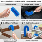 360° Bendable Microfiber Dust & Hair Duster – Flexible Gap Cleaner Brush for Blinds, AC Vents, Tower Fans & Pet Hair– Last Day 50% OFF 🔥
