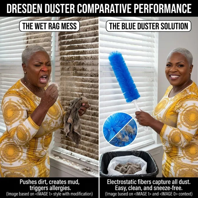 360° Bendable Microfiber Dust & Hair Duster – Flexible Gap Cleaner Brush for Blinds, AC Vents, Tower Fans & Pet Hair– Last Day 50% OFF 🔥